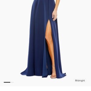 Mac Duggal Midnight Blue Maxi Dress
